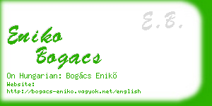 eniko bogacs business card